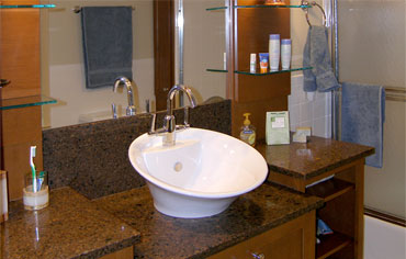 Bathroom Designed with Asian Influence